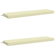 Cuscini per Panchina a 2 Pezzi SOEST 2 pz 100% Poliestere Crema 949869