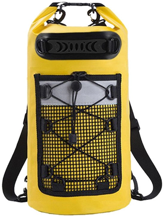 Zak da bagno 30L - tas roll-top impermeabile con custodia - kayak, escursioni, campeggio, pesca - uomo/donna