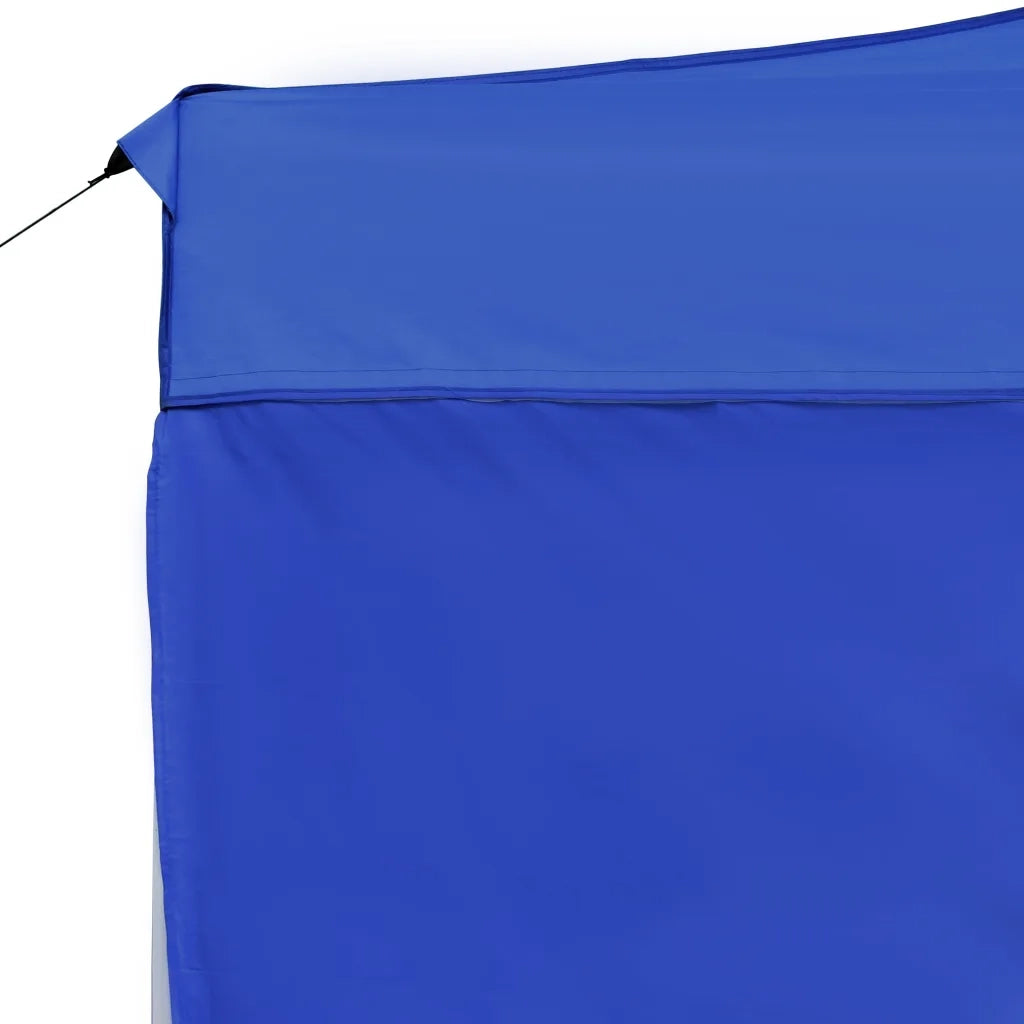 Gazebo Professionale Pieghevole Pareti Alluminio 4,5x3m Blu 45497