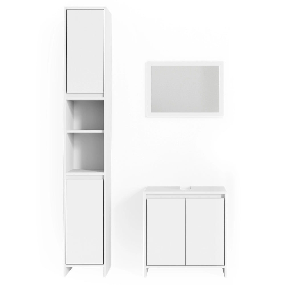 Vicco Set di mobili da bagno Bianco Set di 3