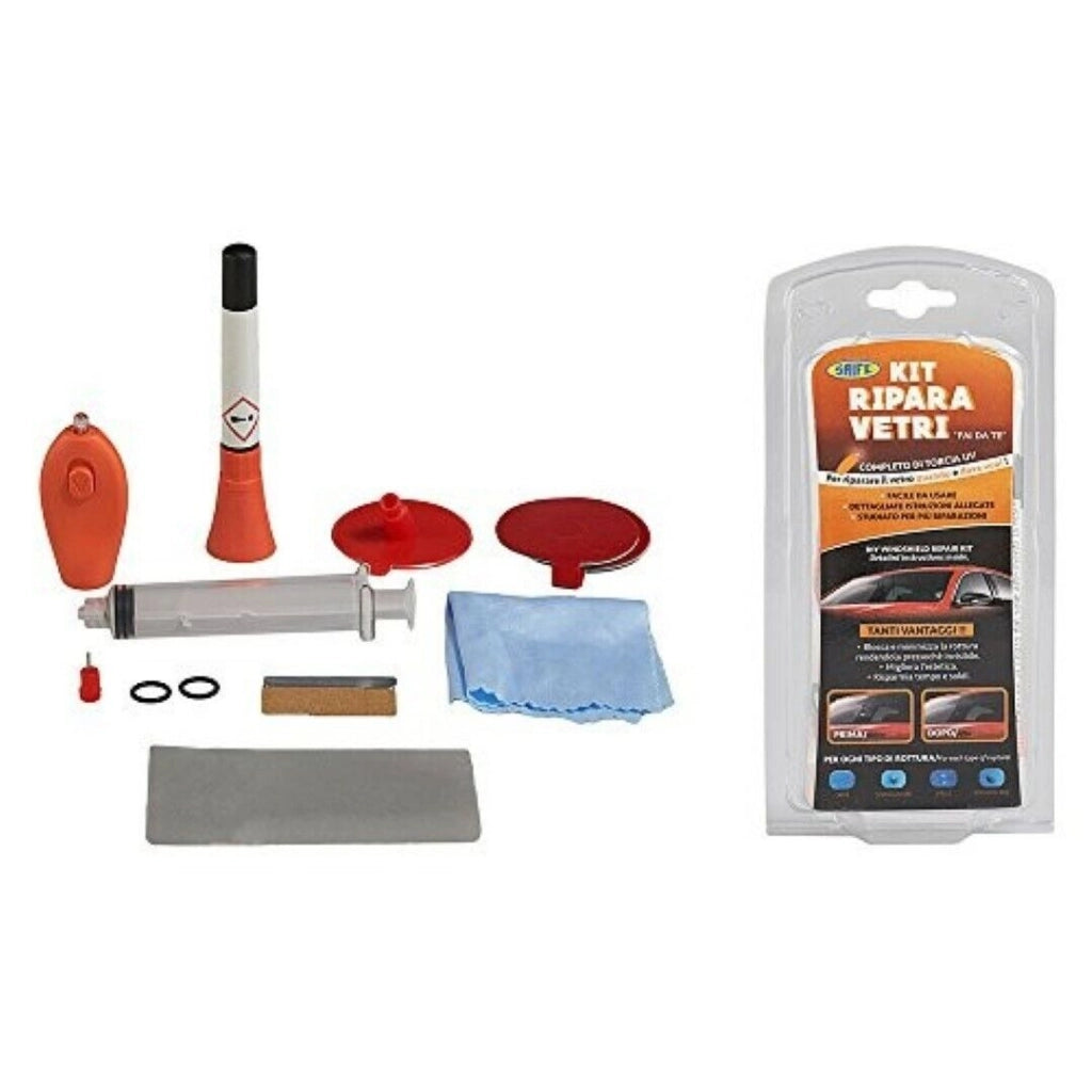 Kit Ripara Vetri + Torcia Uv Rhutten - Rhutten