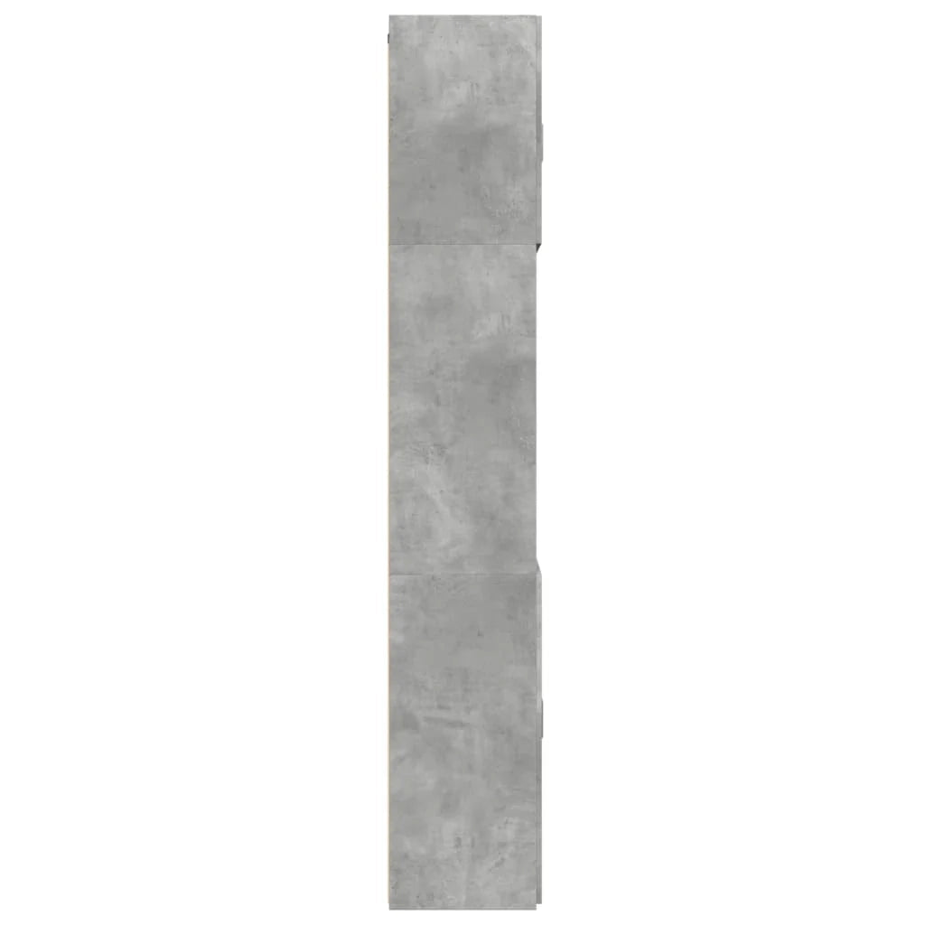 Credenza buffet cassettiera mobile contenitore organizer cucina soggiorno soggiorno alto 80 x 42,5 x 249 cm derivati ​​del legno grigio 02_0034724