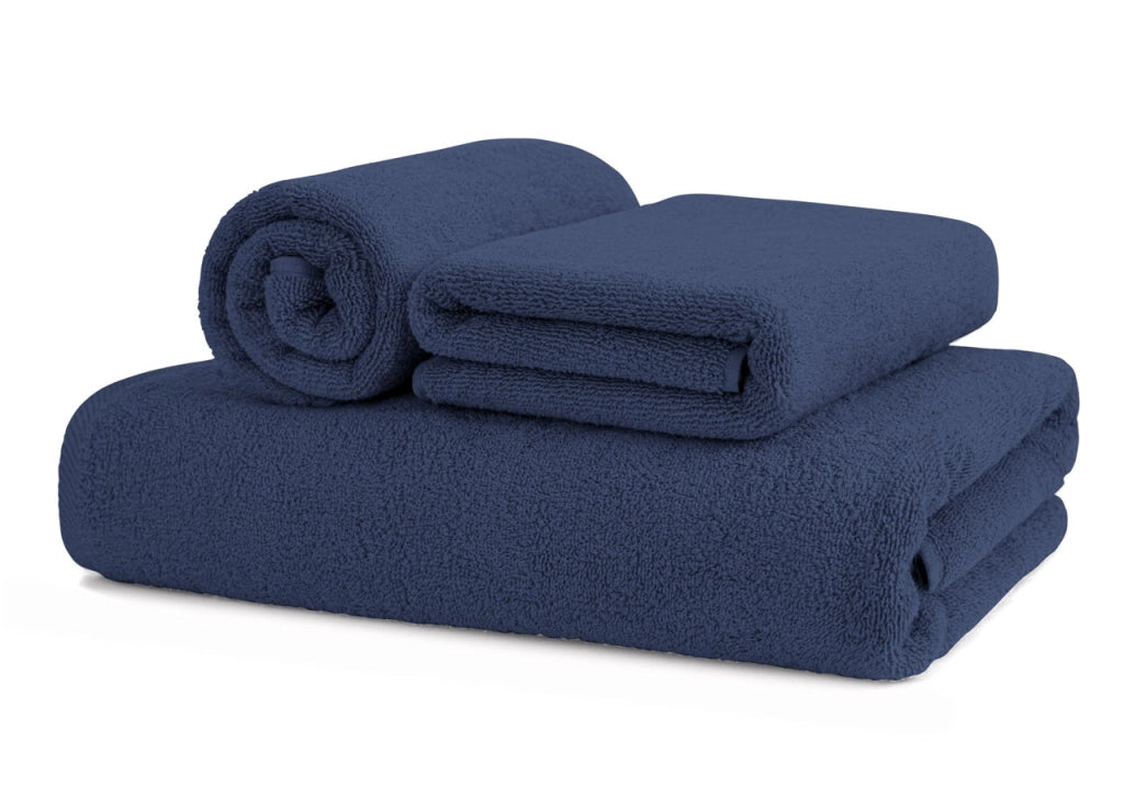 Asciugamani Salvietta Bagno In Morbida Spugna Modello Sophie Colore Blue Jeans - Ospite - Blue Jeans
