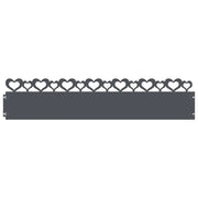Bordure per prato 30 pz Antracite 103 x 0,05 x 22 cm Acciaio CFW1592827