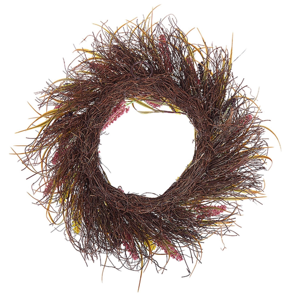 Ghirlanda Porta Multicolore Fatto A Mano Decorativo Fiore Artificiale Rotondo 50 cm Tavolo Decorazione Parete Stile Rustico Tradizionale