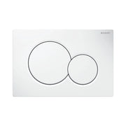 Geberit placca di comando bianca doppio tasto Sigma01
