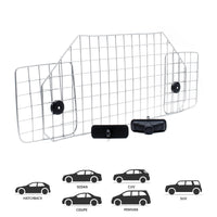 Griglia divisoria per auto 90-128 cm Divisorio auto per cani bagagli, modello E