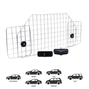 Griglia divisoria per auto 90-128 cm Divisorio auto per cani bagagli, modello E