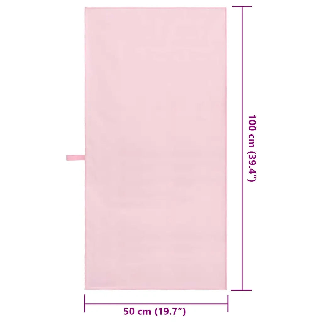 Asciugamani Sportivi 2 pcs Rosa 100 x 50 cm