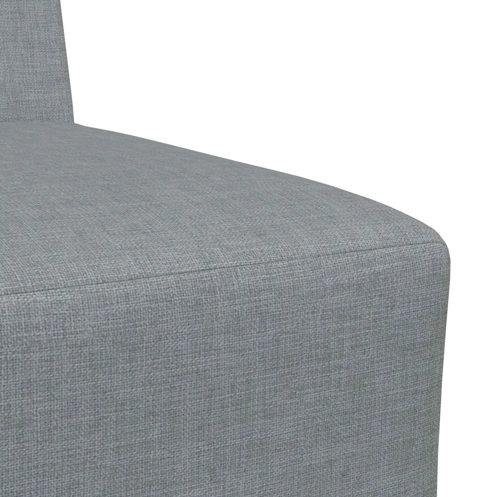 Divano Modulare Senza Braccioli 2 pz-Sofa Modulare-Divanetto Grigio chiaro 411232