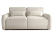 Divano letto trasformabile "Aurelie" - Materasso da 18 cm - Larghezza letto 140 cm - 3 posti - Beige