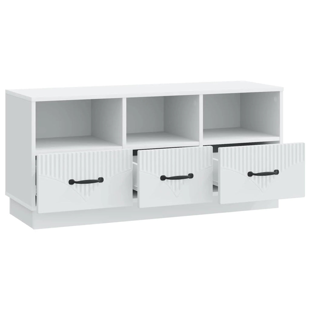 Mobile TV Bianco 102 x 34,5 x 47 cm Legno ingegnerizzato 895365