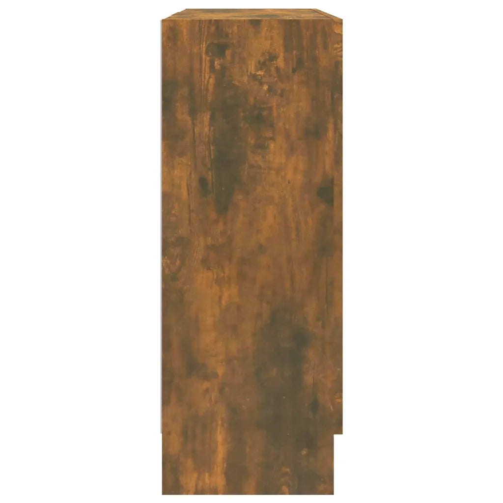 Mobile Vetrina Rovere Fumo 82,5x30,5x80 cm Legno Multistrato 815615