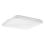 Plafoniera Moderna Frania-Ip Acciaio Bianco Plastica Led 18W 2100Lm Ip44