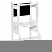 SCALA MONTESSORI 2 IN 1 CON SGABELLO E LAVAGNA INCLUSI 42X44XH86 CM