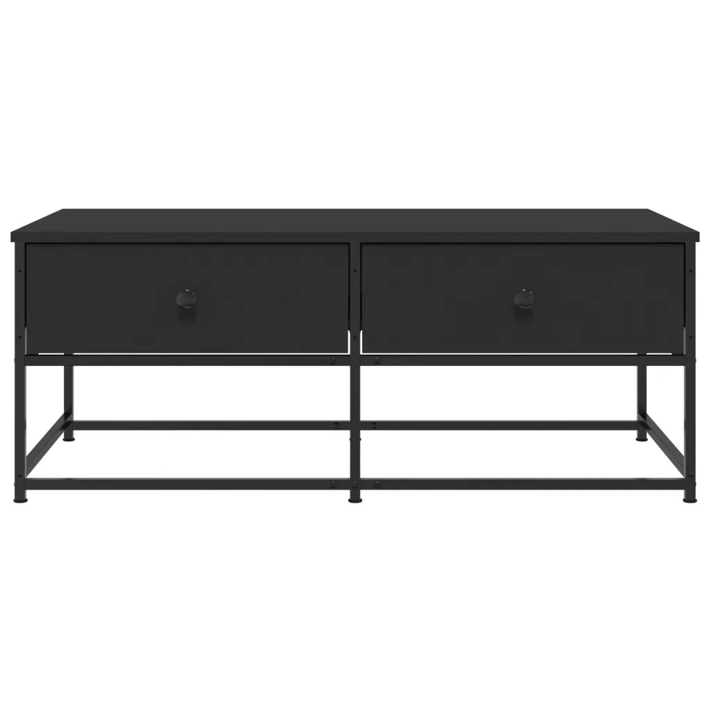 Tavolino da Salotto-Tavolino da soggiorno-Tavolo Nero 100x51x40 cm in Legno Multistrato 906067