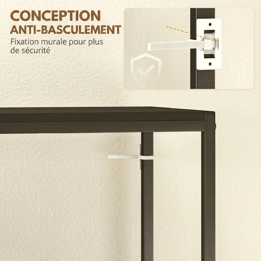 Tavolo consolle ¨C zephmum ¨C 100x30x87 cm nero