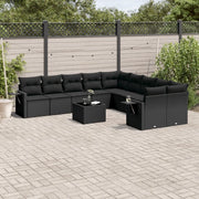 Set Divani da Giardino 11 pz con Cuscini in Polyrattan Nerocod mxl 114183