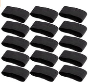 15 x Cinturini elastici Cinturini neri a forma di cintura da capitano Rispetto Uitvaart Rouw Basketbal Uitvaart Rouwarmbanden
