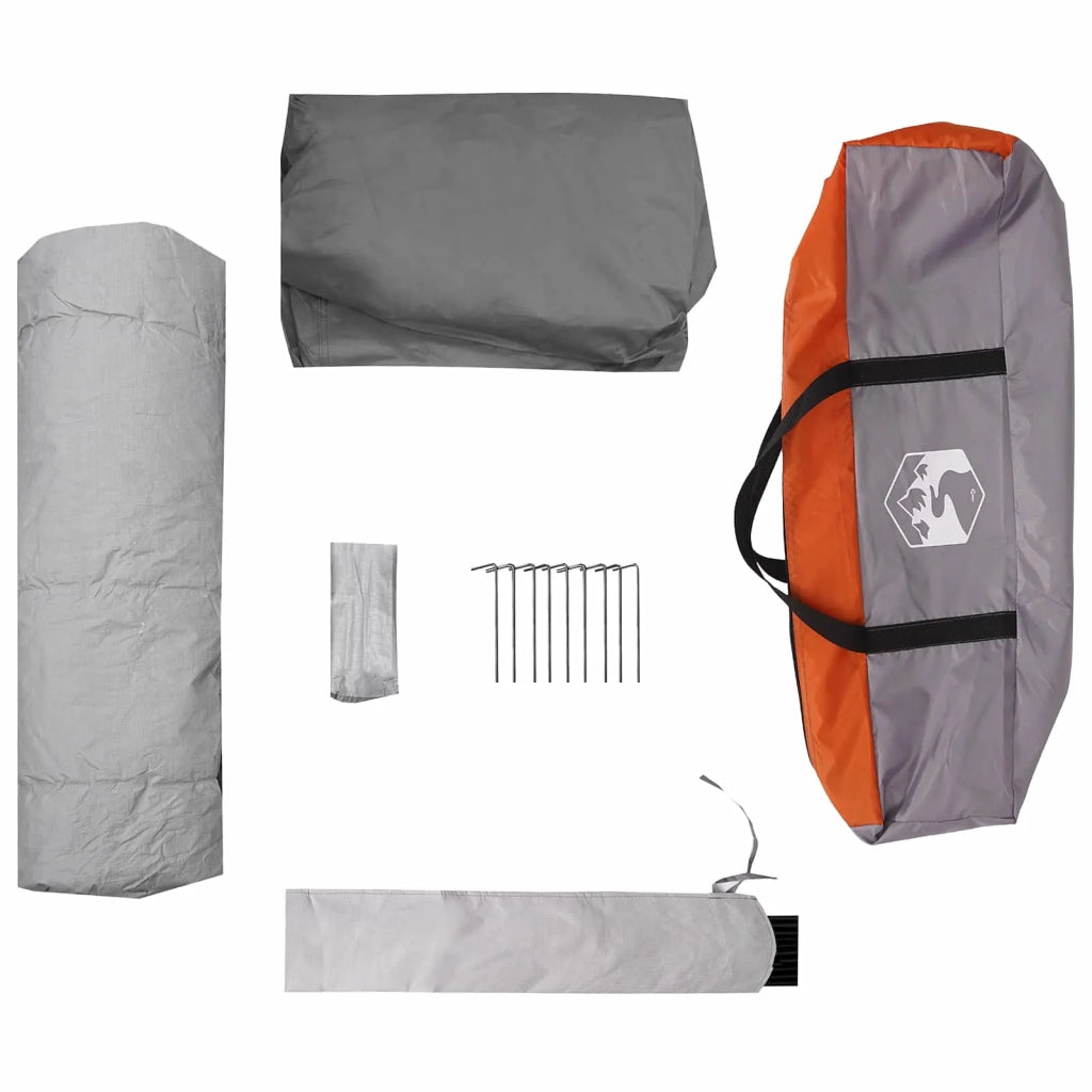 Tenda Istantanea Grigio e arancione 340 x 280 x 190 cm 42017483