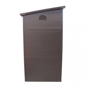 Casetta Box da Giardino Hause 111x191x194 h cm in Plastica Marrone