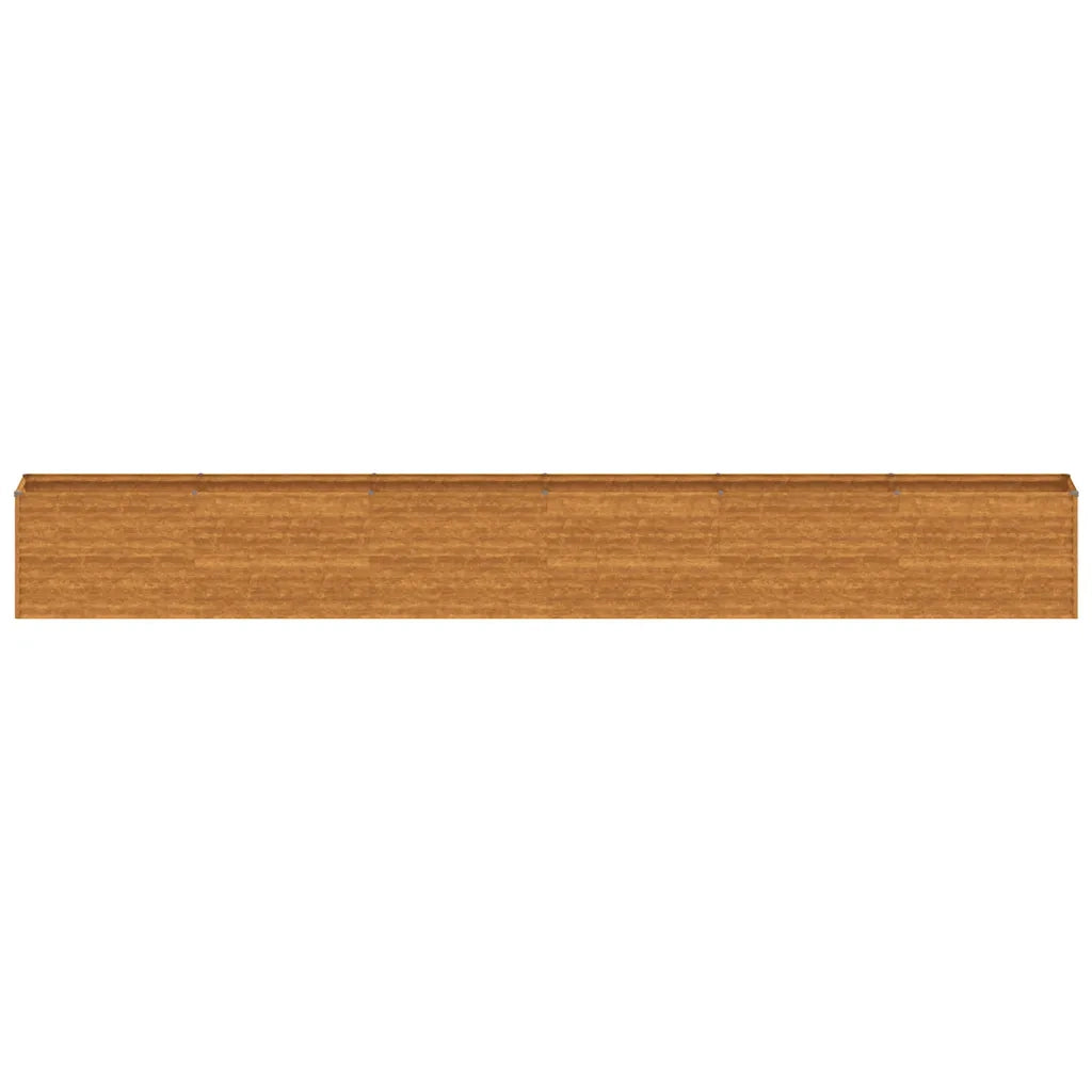 Letto Rialzato da Giardino 578x50x69 cm Acciaio Corten 151989