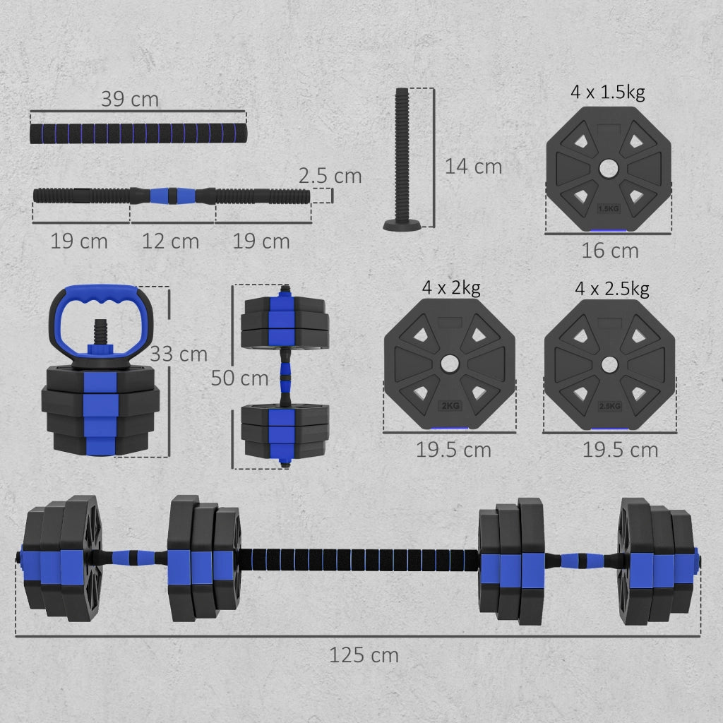 Set Pesi 6 in 1 ¨C zephmum ¨C Blu