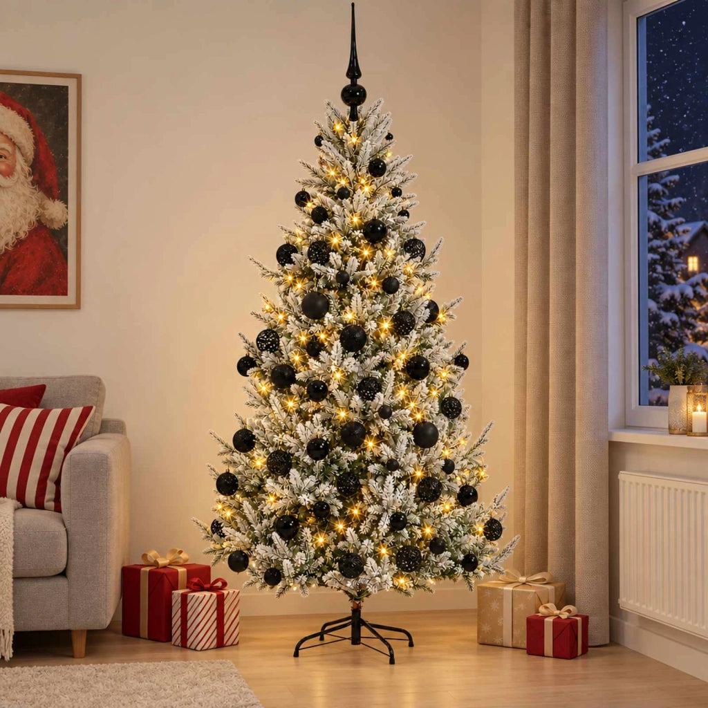 Albero di Natale artificiale con palline 180 cm 300 LED 3466418