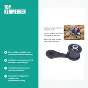 Kit per regolazione catena con manovella - Adatto per ATV e motocicli - Materiale metallico e plastico - Nero - Fondamentale per la regolazione della catena - Componente motore