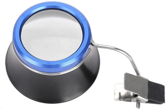 Verglassatore portatile 20X - Clip-on per orologi e gioielli - Clip metallico - per la riparazione e l'assistenza - miglioramento della vita - lente di ingrandimento