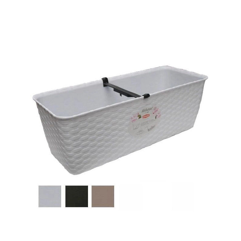 Vaso Natural Rett. Moka 40X16 H 13 Stefanpl