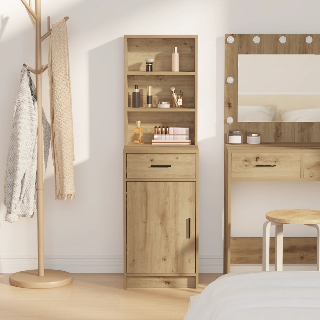 Armadio Alto Rovere Artigianale 40x41x135 cm Legno Ingegnerizzato