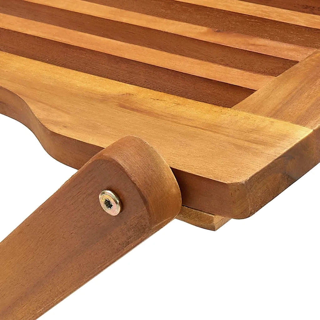 Sedie da Giardino Pieghevoli 2 pz in Legno Massello d'Acacia 46339