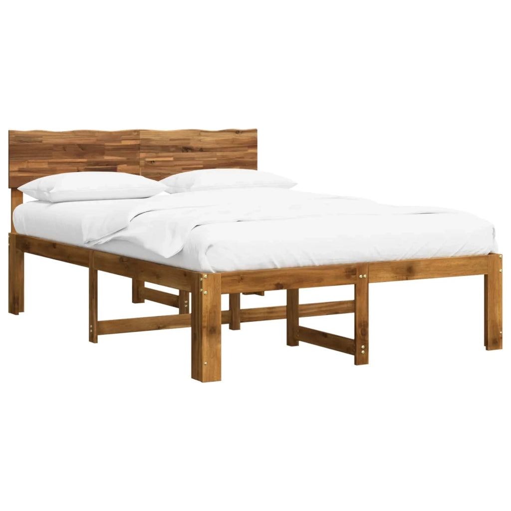 Letto matrimoniale con testiera ROSTOCK Naturale 135 x 190 cm 903363