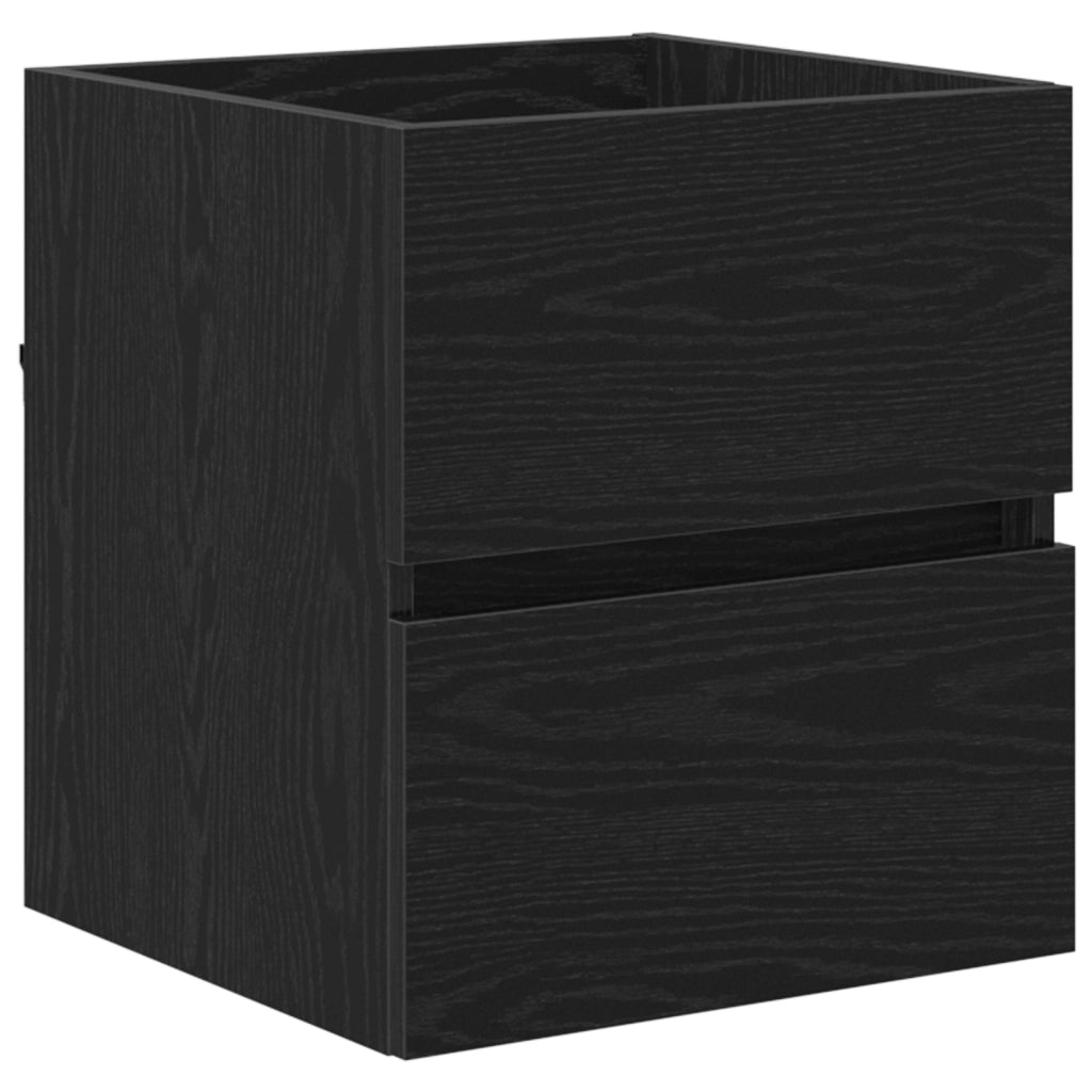Mobiletto da bagno - Rovere Nero Legno ingegnerizzato Standard