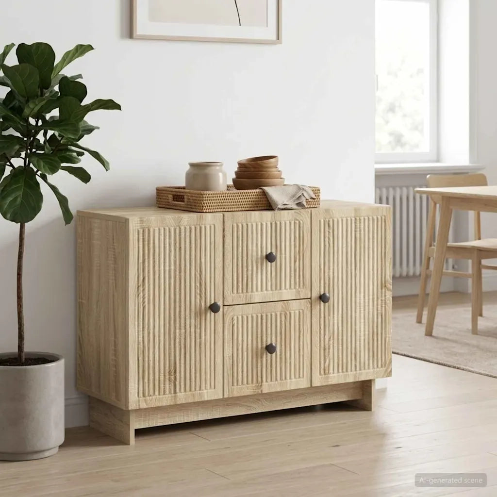 Credenza Rovere Sonoma 89 x 34,5 x 60 cm Legno ingegnerizzato 893967