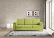 Divano marrak 3 posti (tre sedute da 60cm) misure esterne l.208cm | verde - Mobili 2G