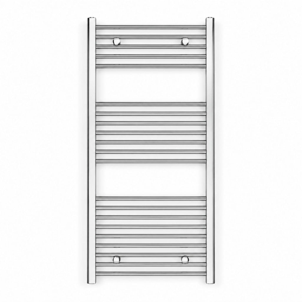 Termoarredo bagno cromato in acciaio per scaldasalviette a muro *** misure h1120xl500xi450 21 tubi, pezzi 1