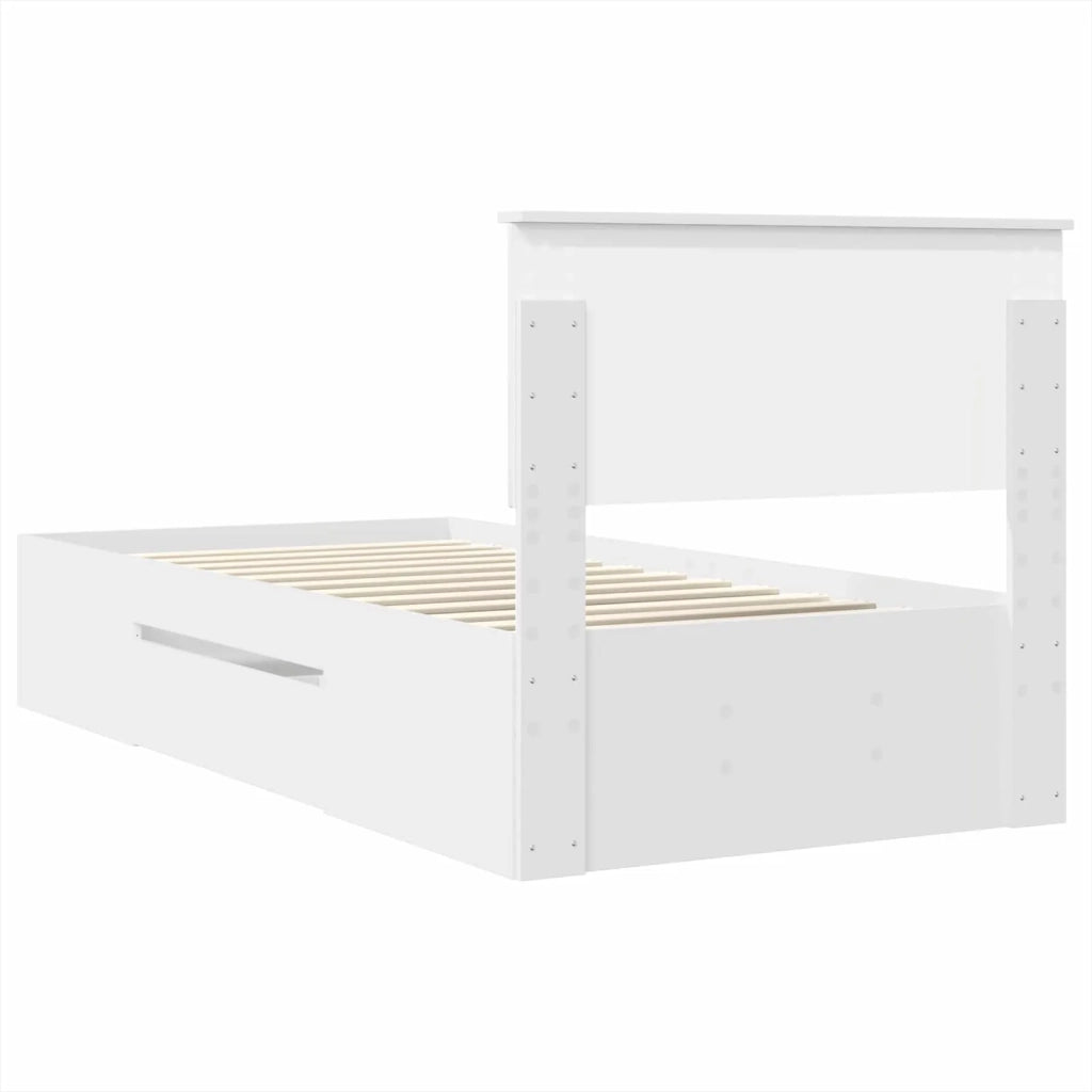 Struttura del letto Bianco 80 x 200 cm Legno multistrato