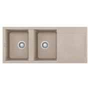 Lavello Elleci Incasso 2 vasche 116x50 Easy 500 Granitek Avena LGY50051