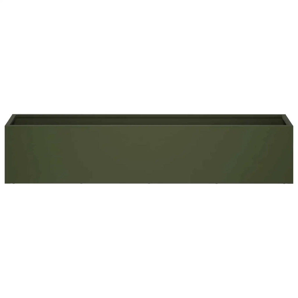 Vaso da giardino 2 pz Verde Oliva 100 x 20 x 20 cm 8005183