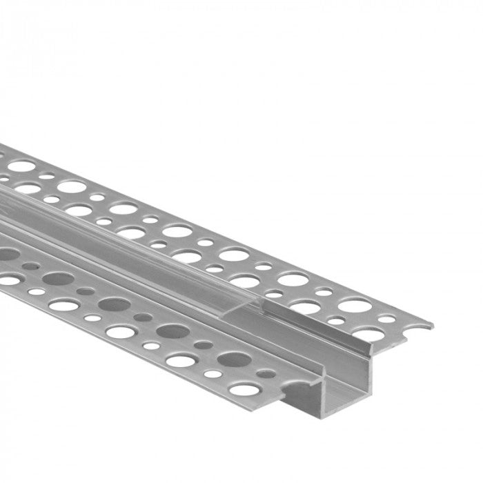 Profilo LED GP01 incasso anodizzato, trasparente 1m Ecolight