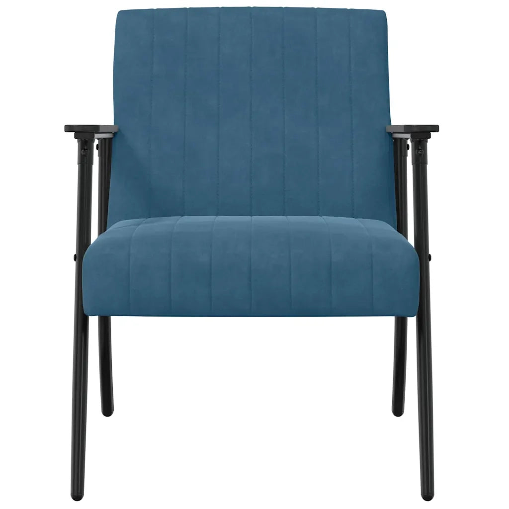 poltrona Blu 59 x 75 x 78 cm Velluto 42017678