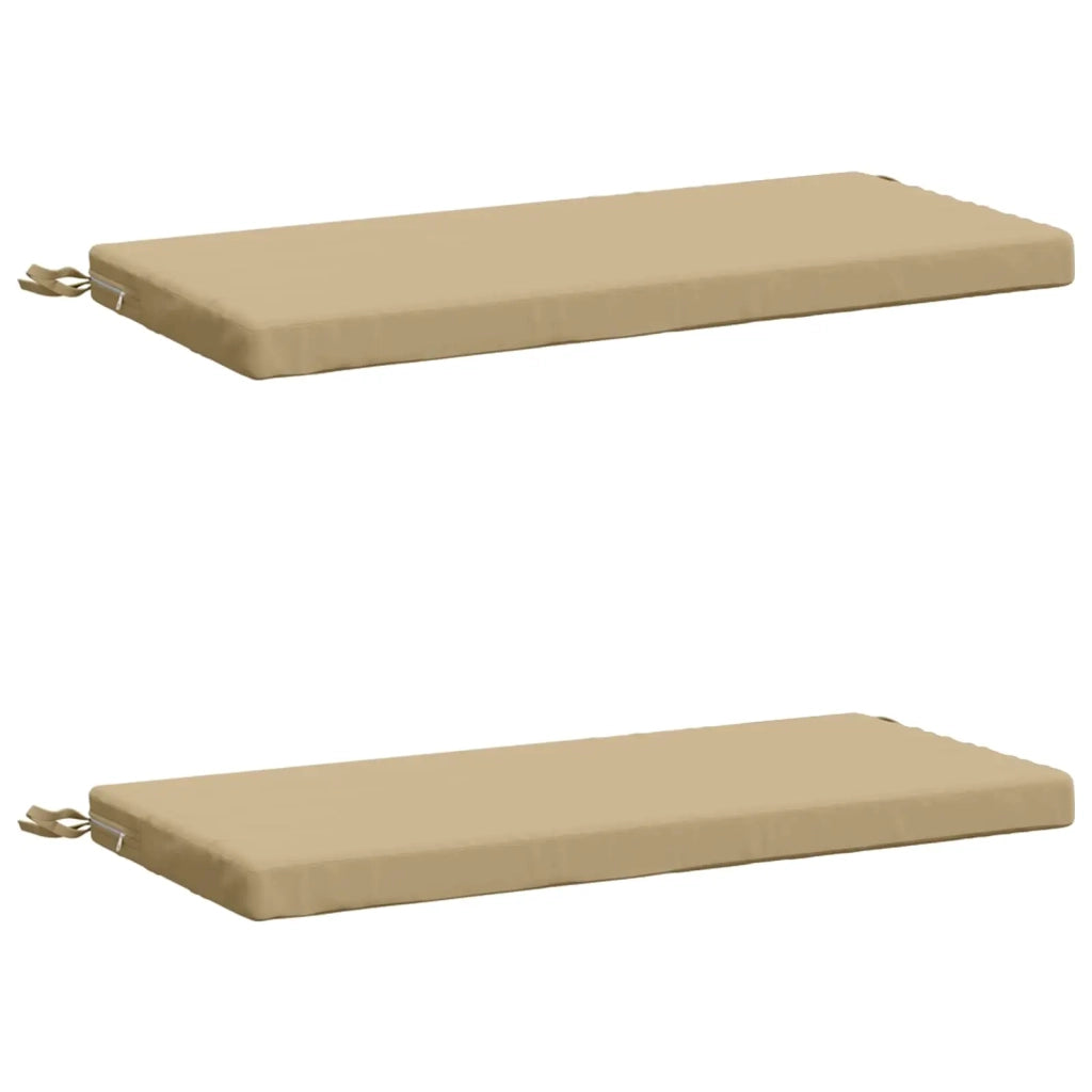 Cuscini per Panchina a 2 Pezzi SOEST 2 pz 100% Poliestere Beige 948643