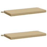 Cuscini per Panchina a 2 Pezzi SOEST 2 pz 100% Poliestere Beige 948643