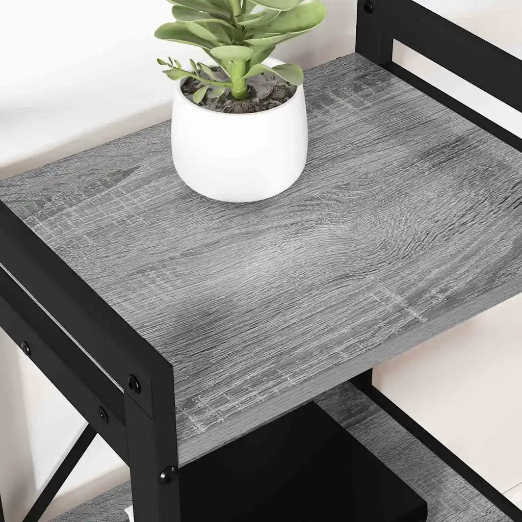 vidaXL Libreria Grigio sonoma 40 x 30 x 83 cm Legno multistrato