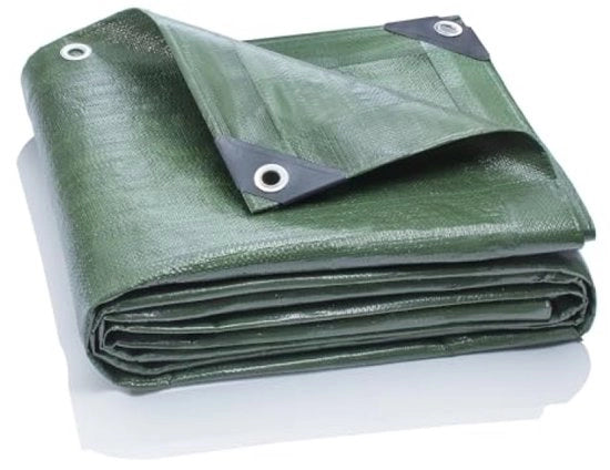 Telaio di copertura 3x4 m Premium 200 g/m² Verde - Telaio pesante con angoli rinforzati e occhielli in alluminio - Imbottito e resistente ai raggi UV