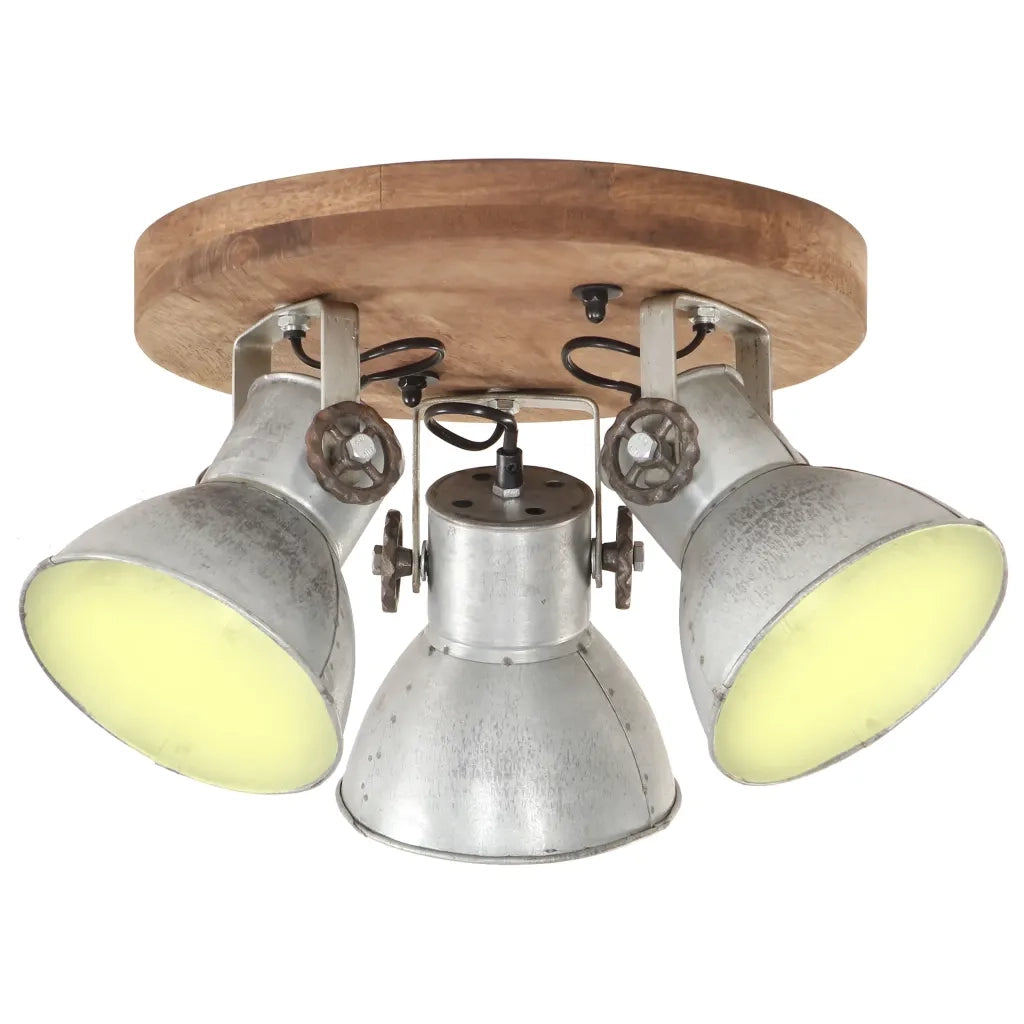 Lampada a Sospensione Industriale 25 W Argento 42x27cm E27cod mxl 71439