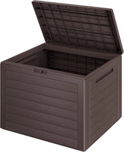 ® Baule da Giardino Lille 190 L Effetto Legno Orgenizer Box Giocattoli 78x44x55cm Multibox Impermeabile Esterni