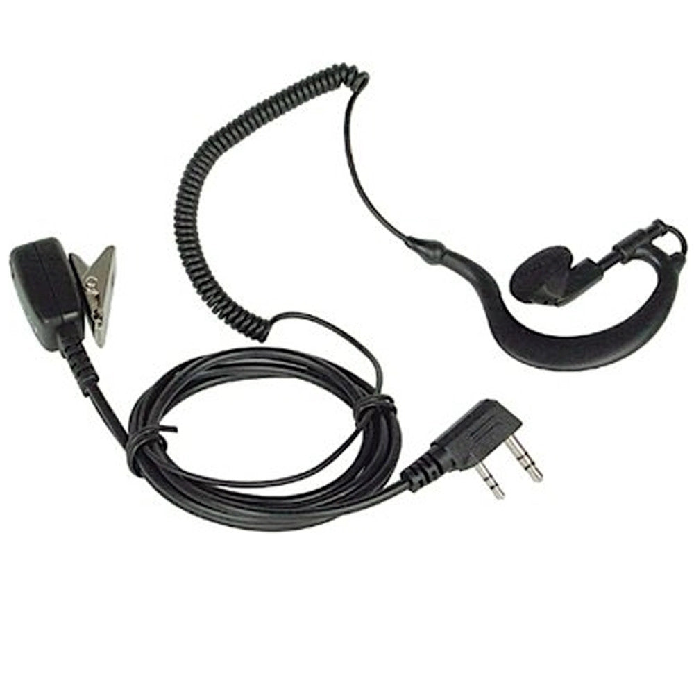 Trade Shop - Mono Cuffia Archetto Auricolare Microfono 2.5-3.5mm Per Ricetrasmittente Radio -